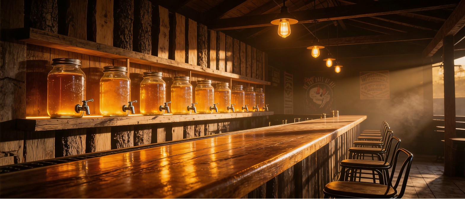 Montucky bar-themed merchandise artwork