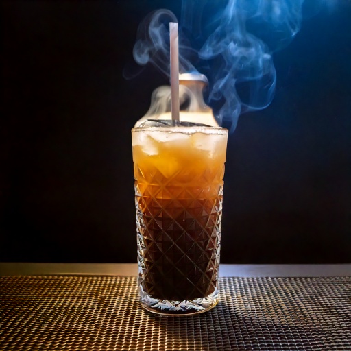 Midnight Smoke — cold brew and moonshine cocktail